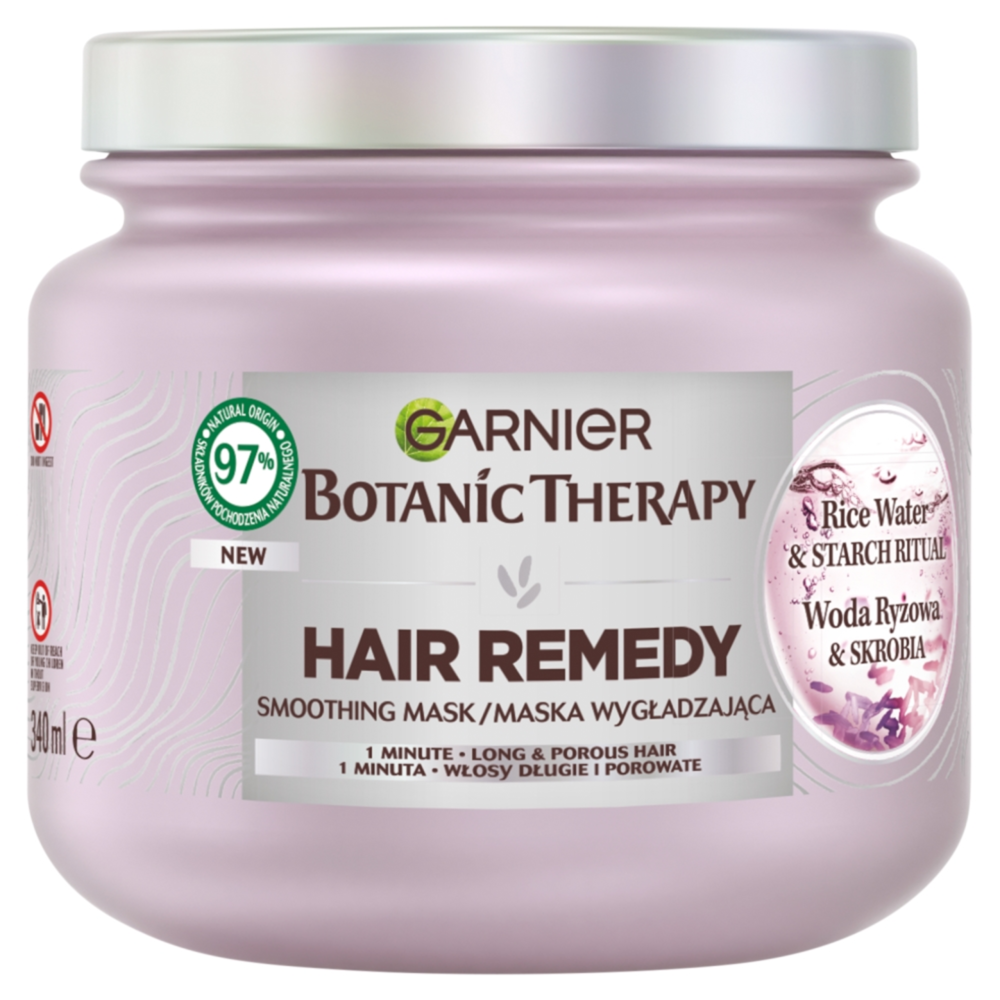 GARNIER HAIR REMEDY maska do włosów woda ryżowa i skrobia 340 ml
