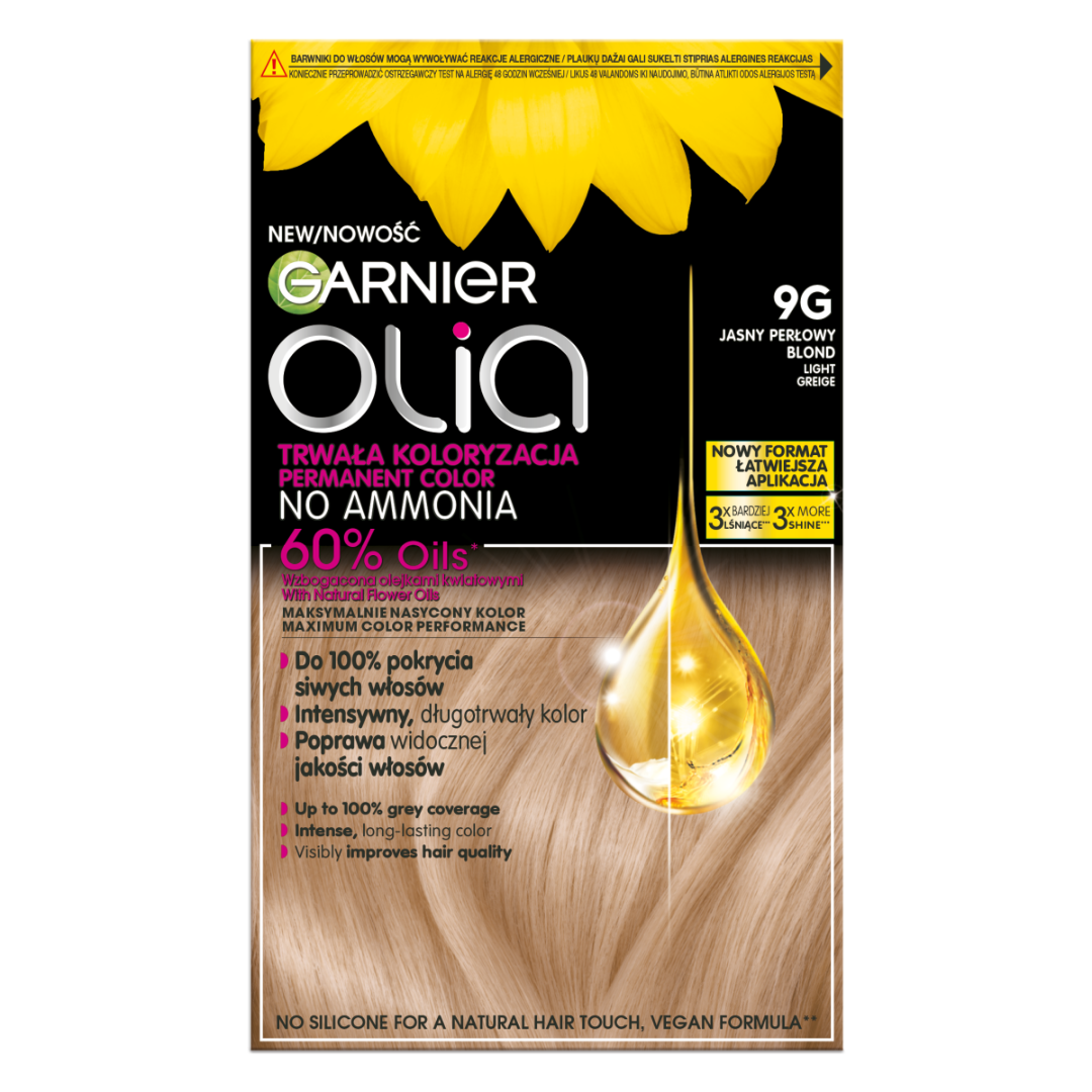 Garnier OLIA 9G Jasny Perłowy Blond