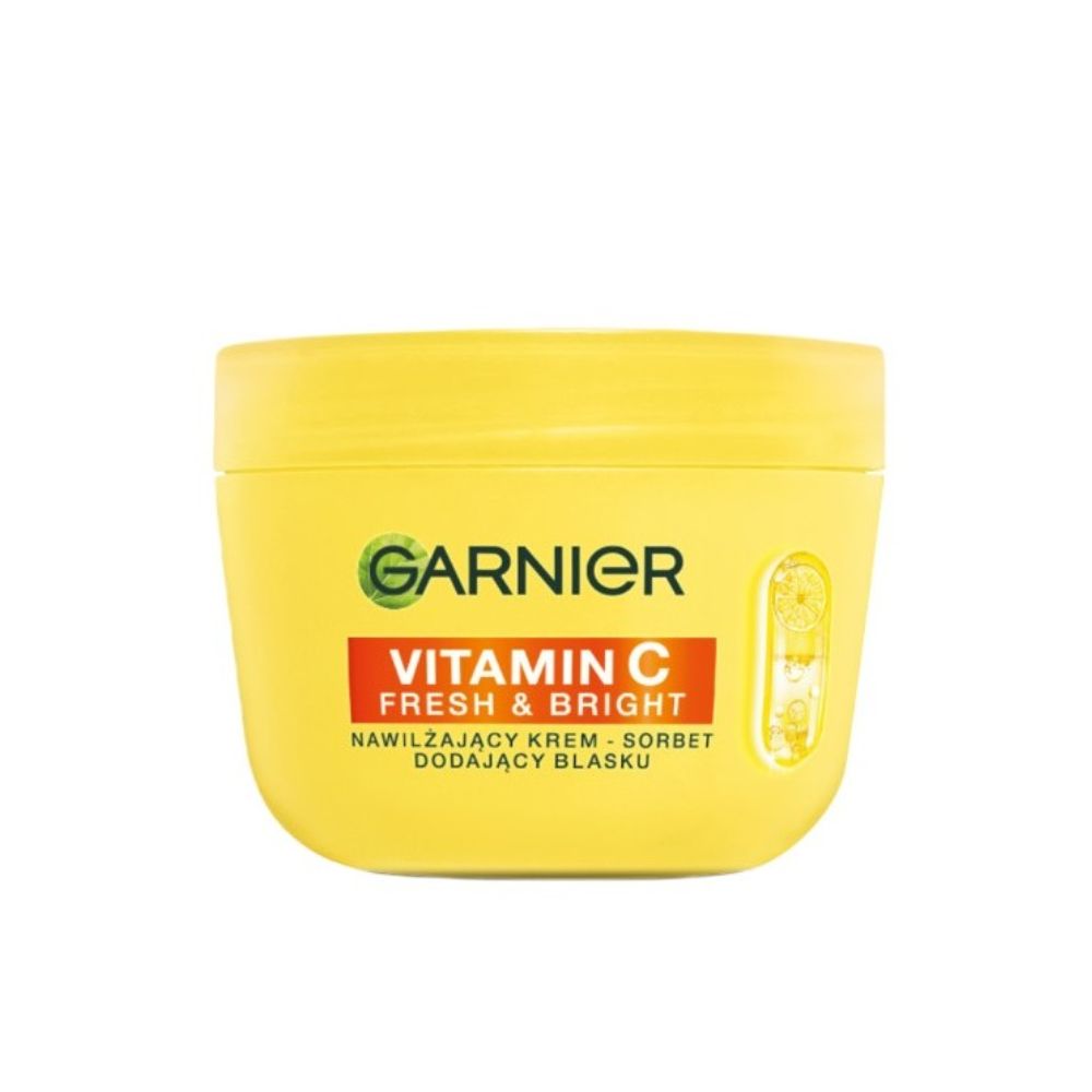 Garnier Vitamin C Fresh & Bright Nawilżający Krem-Sorbet Dodający Blasku 85 ml