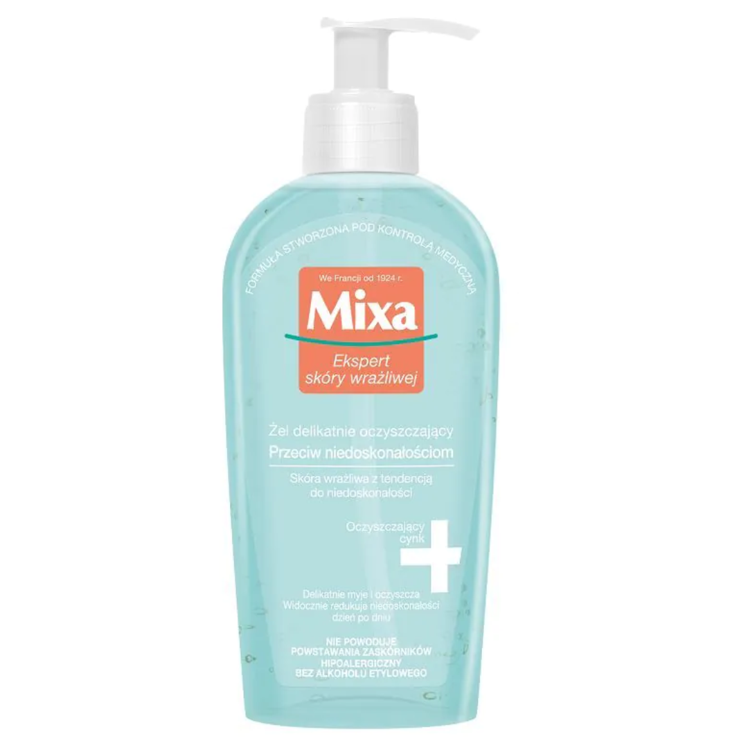 MIXA oczyszczający żel myjący bez mydła 200ml