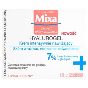 Mixa Hyalurogel Krem intensywnie nawilżający 50 ml