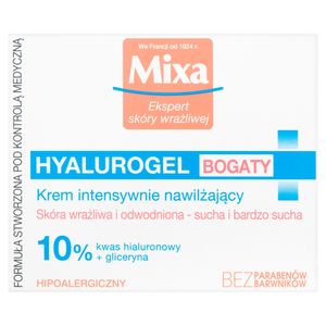 Mixa Hyalurogel Bogaty Krem intensywnie nawilżający 50 ml