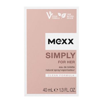 Mexx Simply wegańska woda toaletowa dla kobiet, 40 ml