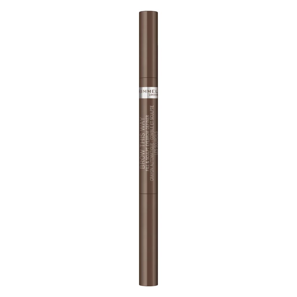 Rimmel Brow This Way Fill&Sculpt Automatyczna kredka do brwi 002 Medium Brown 1 szt