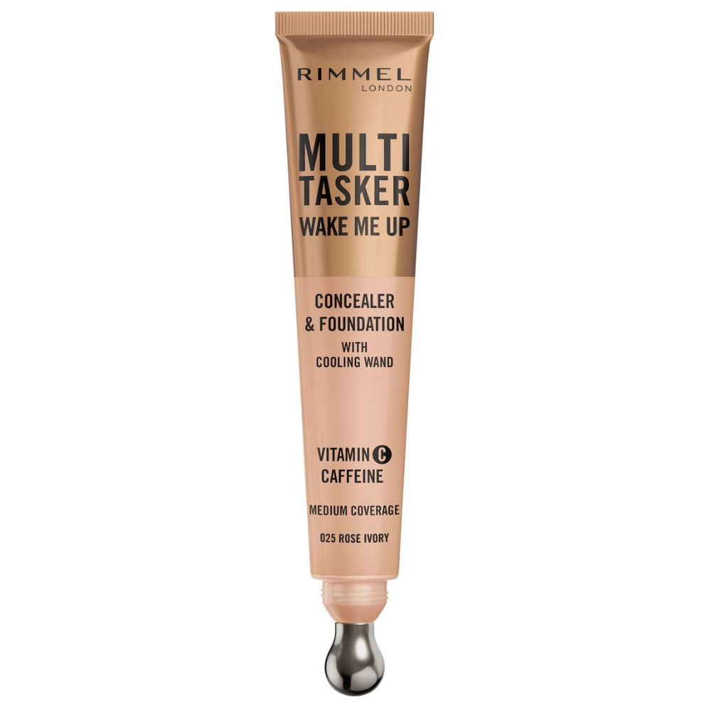 Rimmel Multi Tasker Wake Me Up podkład i korektor 025 Rose Ivory 20 ml