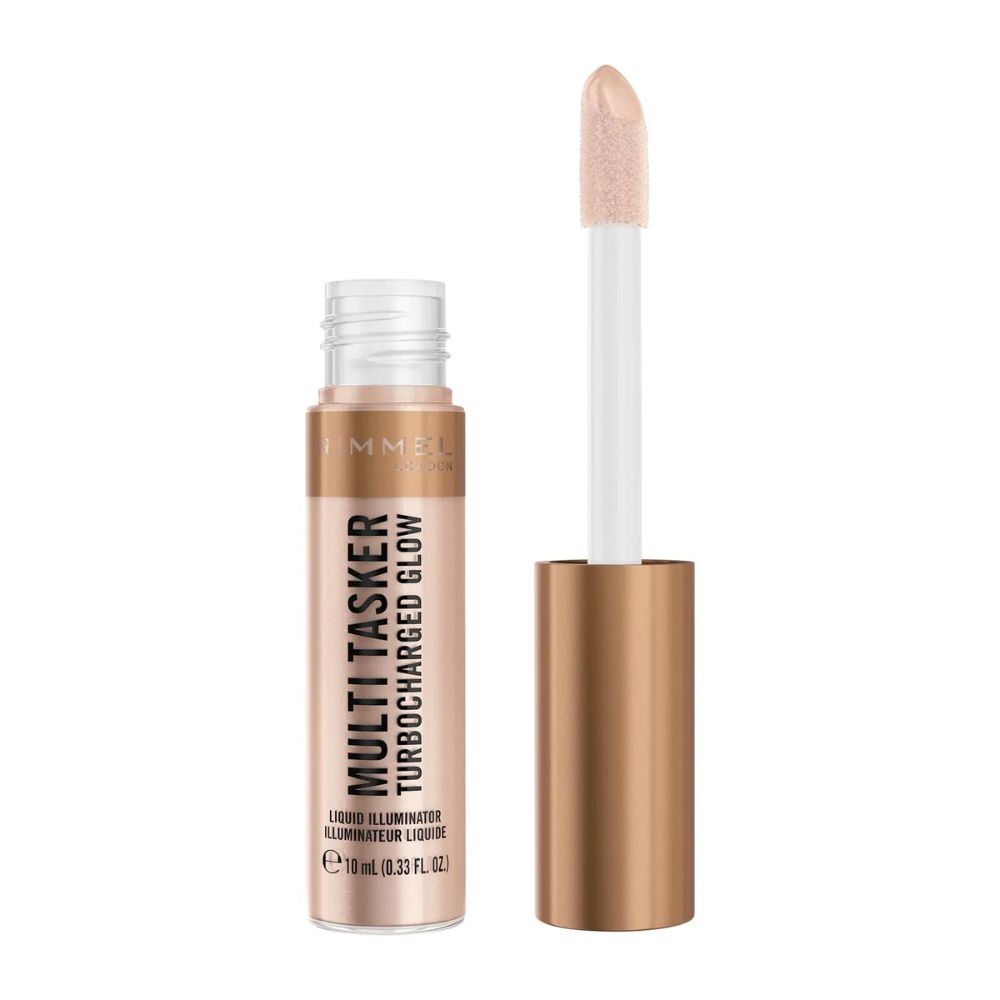 Rimmel Multi Tasker Turbocharged Glow rozświetlacz w płynie 004 Chelsea Glow 10 ml