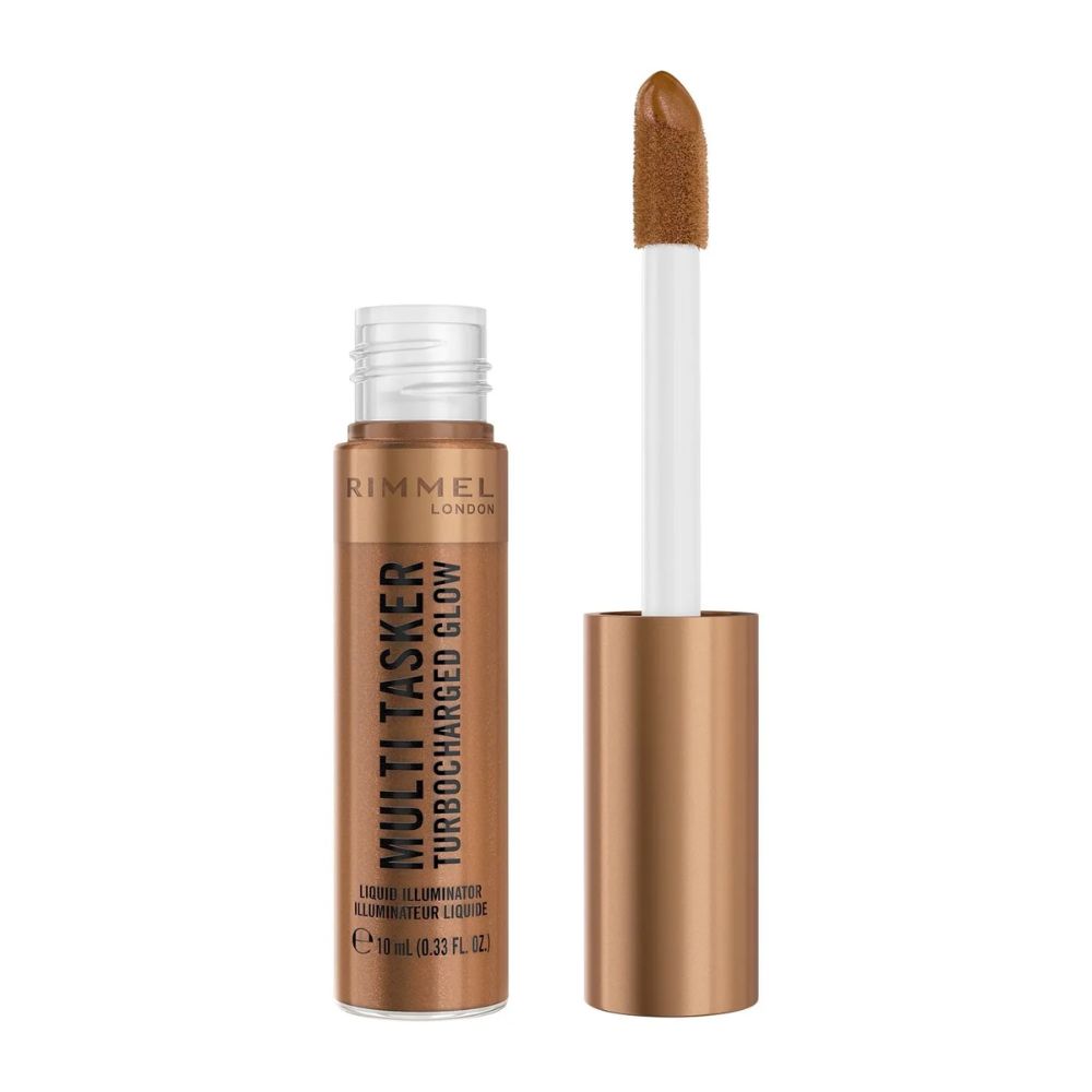Rimmel Multi Tasker Turbocharged Glow rozświetlający bronzer w płynie 009 Bougie Girl 10 ml
