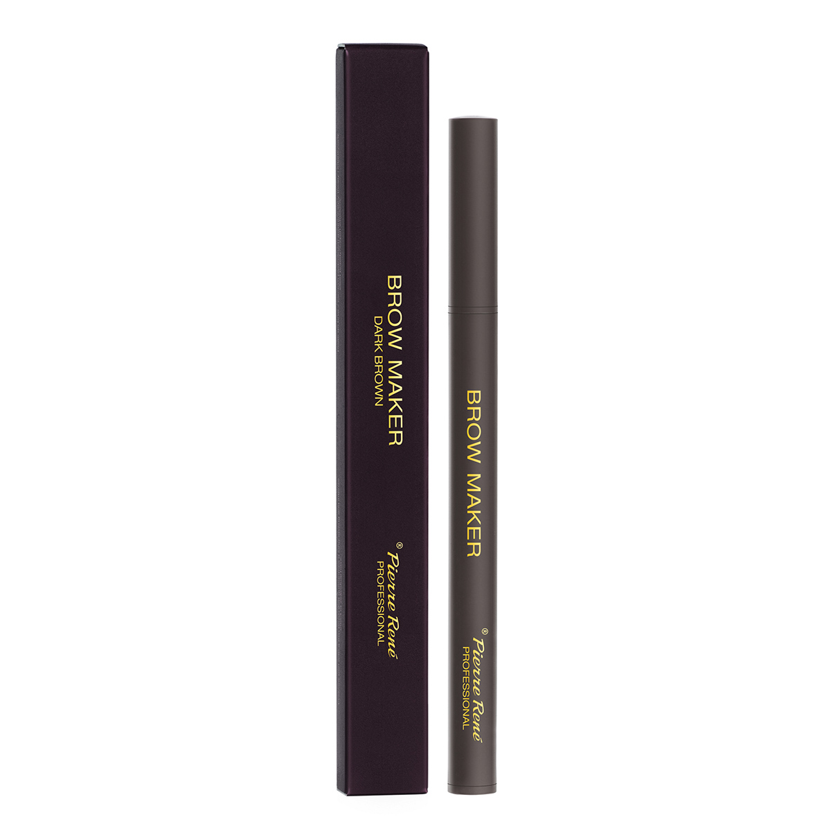 Pierre Rene Brow Maker Dark Brown pisak do brwi 0,5 ml 
