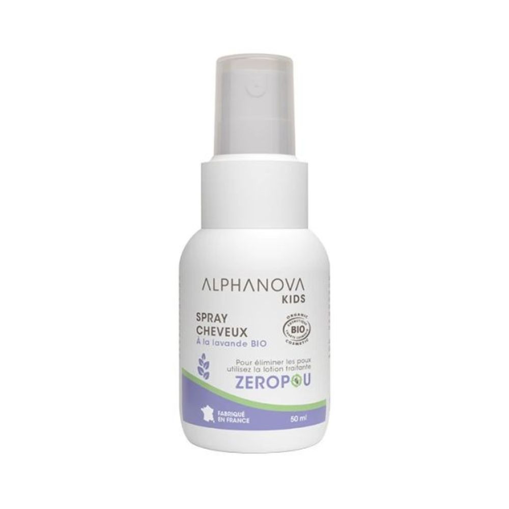 Alphanova Kids Bio Zeropou spray do włosów z lawendą 50 ml