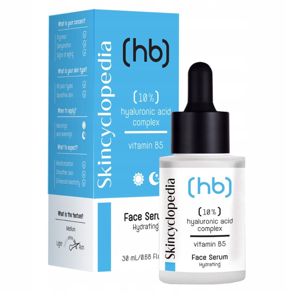 Skincyclopedia serum do twarzy z 10% kompleksem kwasu hialuronowego i witaminą B5 30 ml