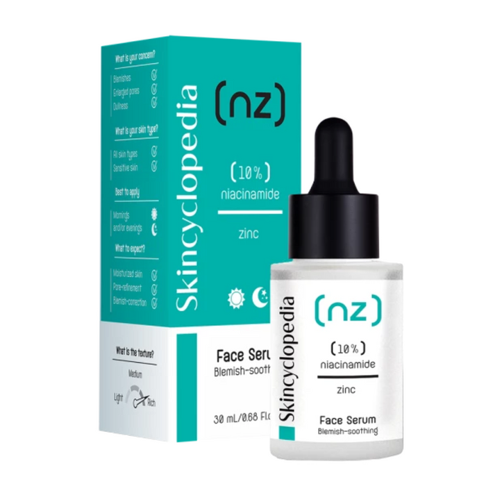 SKINCYCLOPEDIA serum do twarzy z 10% niacynamidem + 1% cynkiem 30 ml main product photo