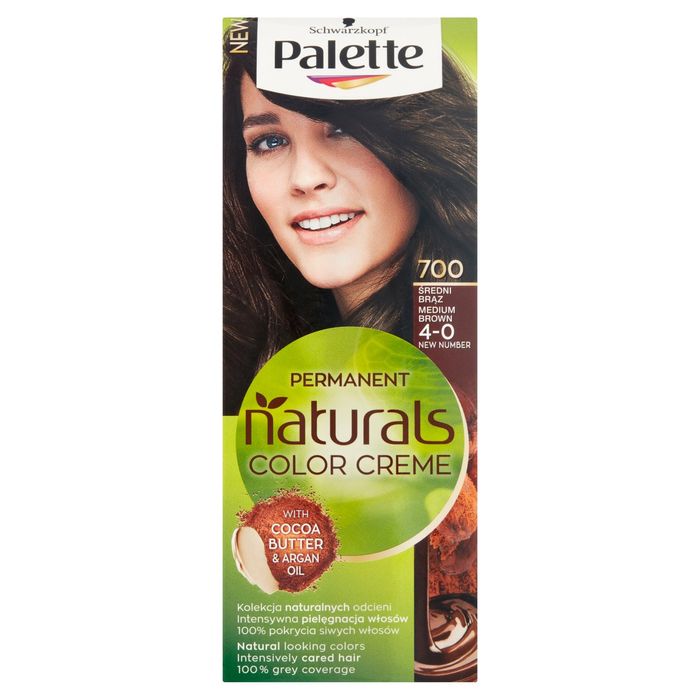 Palette Permanent Naturals Color Creme Farba do włosów trwale koloryzująca 700 4-0 średni brąz main product photo
