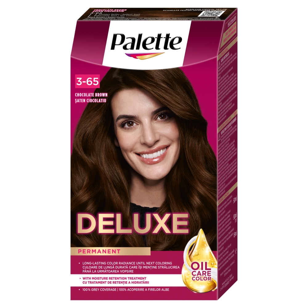 Palette Deluxe 3-65 Czekoladowy Brąz farba do włosów 1 sztuka