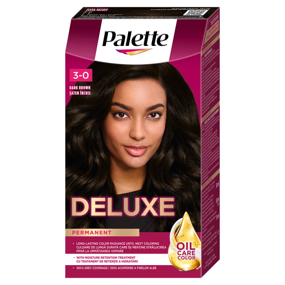 Palette Deluxe 3-0 Ciemny Brąz farba do włosów 1 sztuka