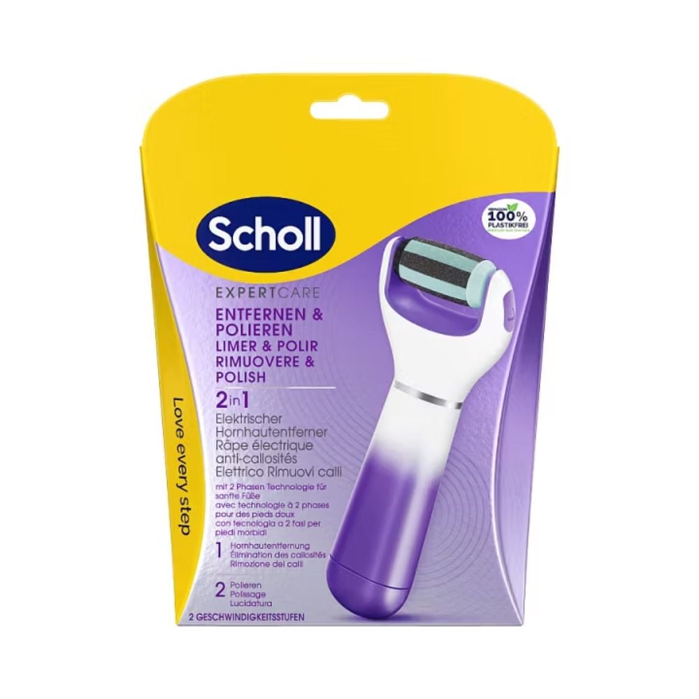 Scholl Expert Care elektroniczny pilnik do stóp z głowicą 2w1 1 szt