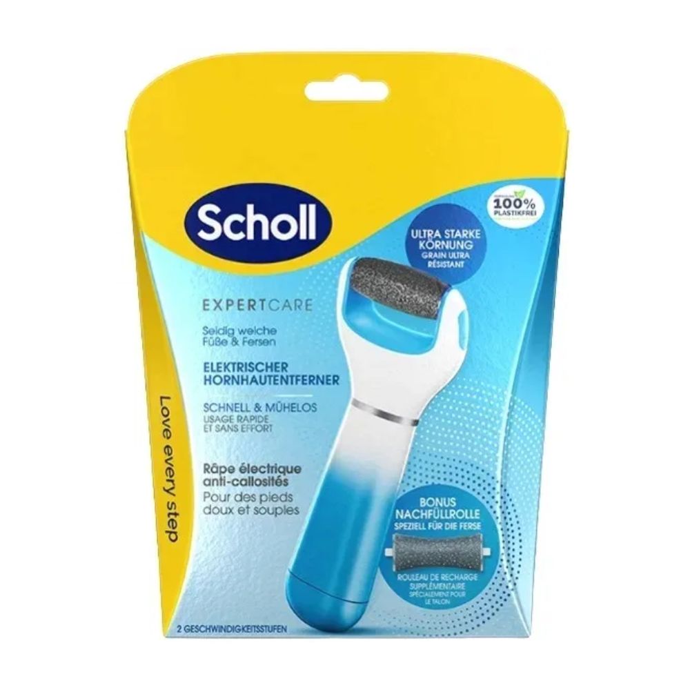 Scholl Expert Care elektroniczny pilnik do stóp z 2 głowicami 1 szt