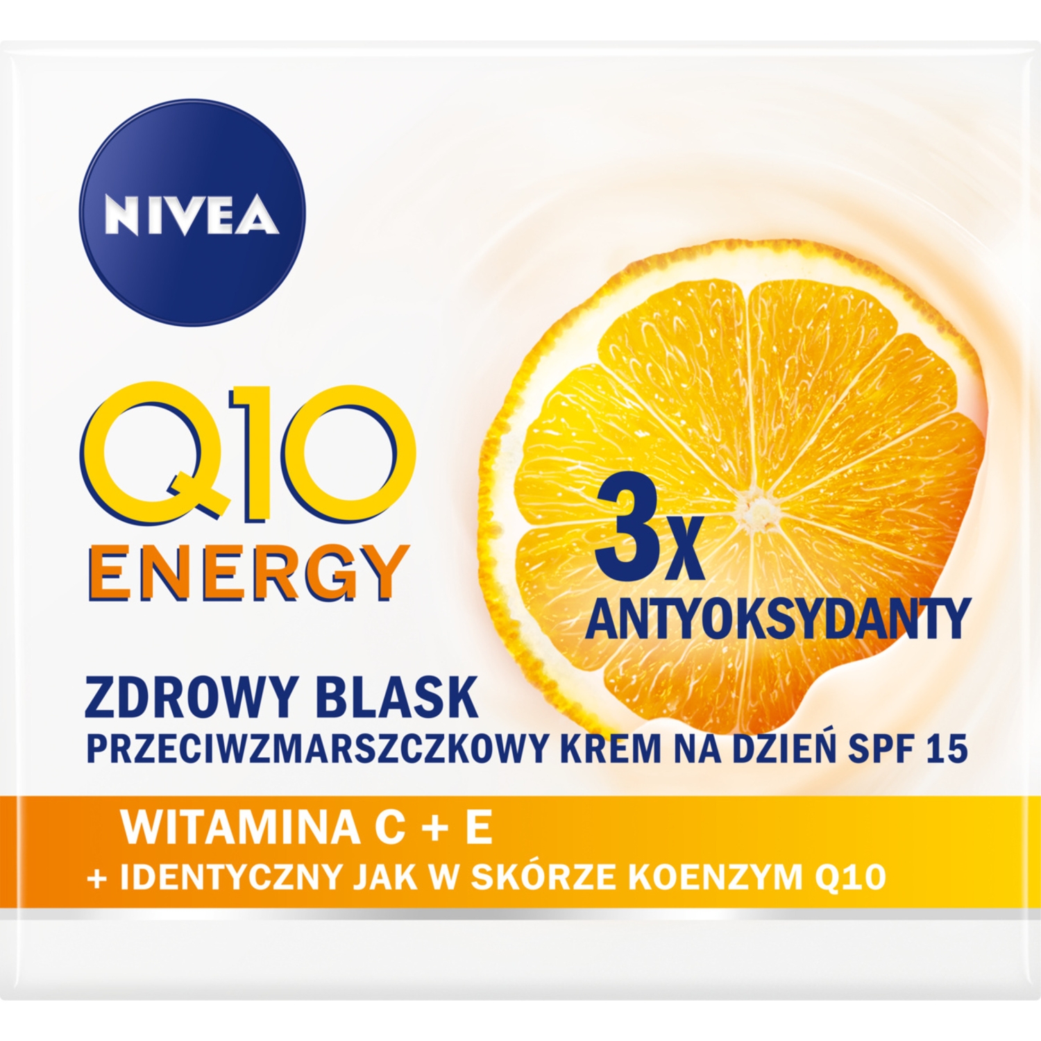 Nivea Q10 Energy Zdrowy Blask Przeciwzmarszczkowy krem na dzień 50ml