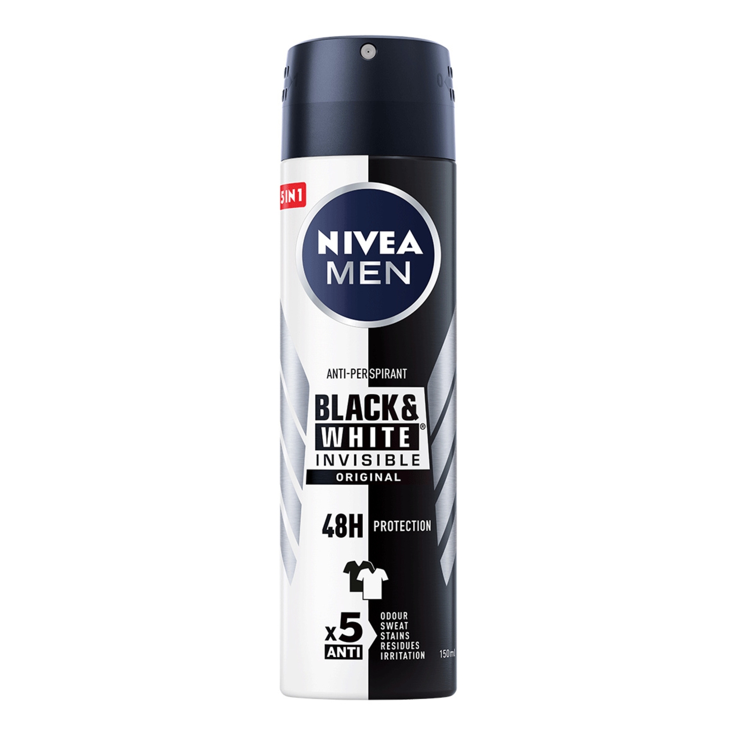 Nivea Black&White Invisible Original Antyperspirant Spray 150 ml