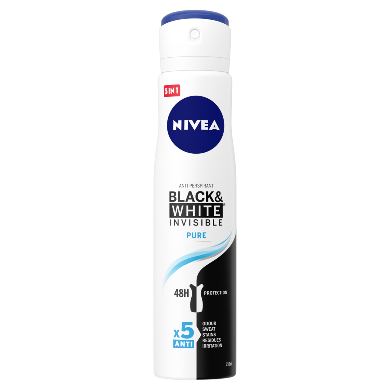 Nivea Black&White Invisible Pure Antyperspirant Spray 250ml