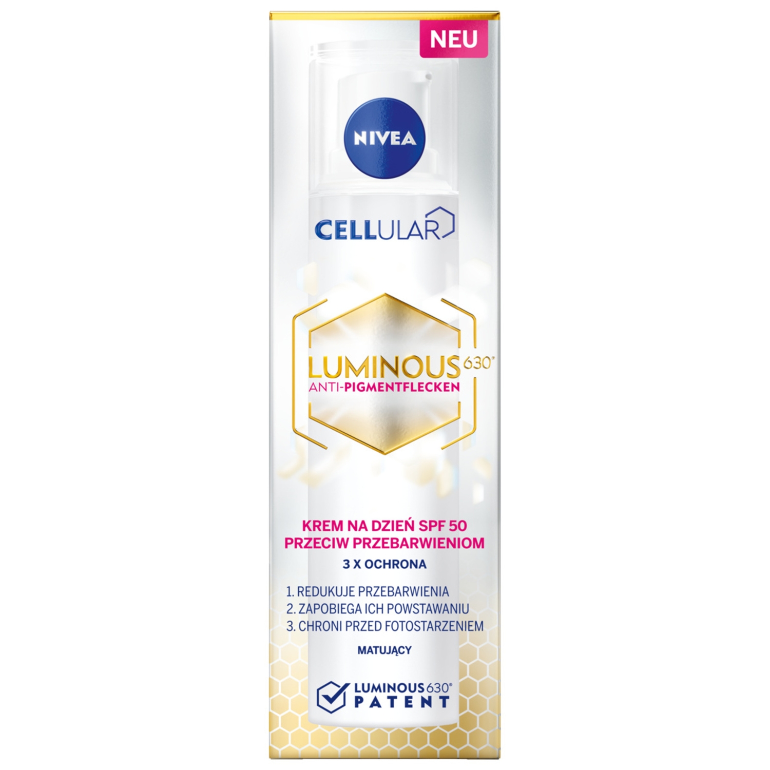Nivea Cellular Luminous630 Krem Przeciw Przebarwieniom NA Dzień SPF 50