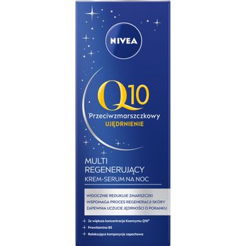 Nivea Q10 Ujędrnienie Multi Regenerujący Krem-Serum na noc 30 ml