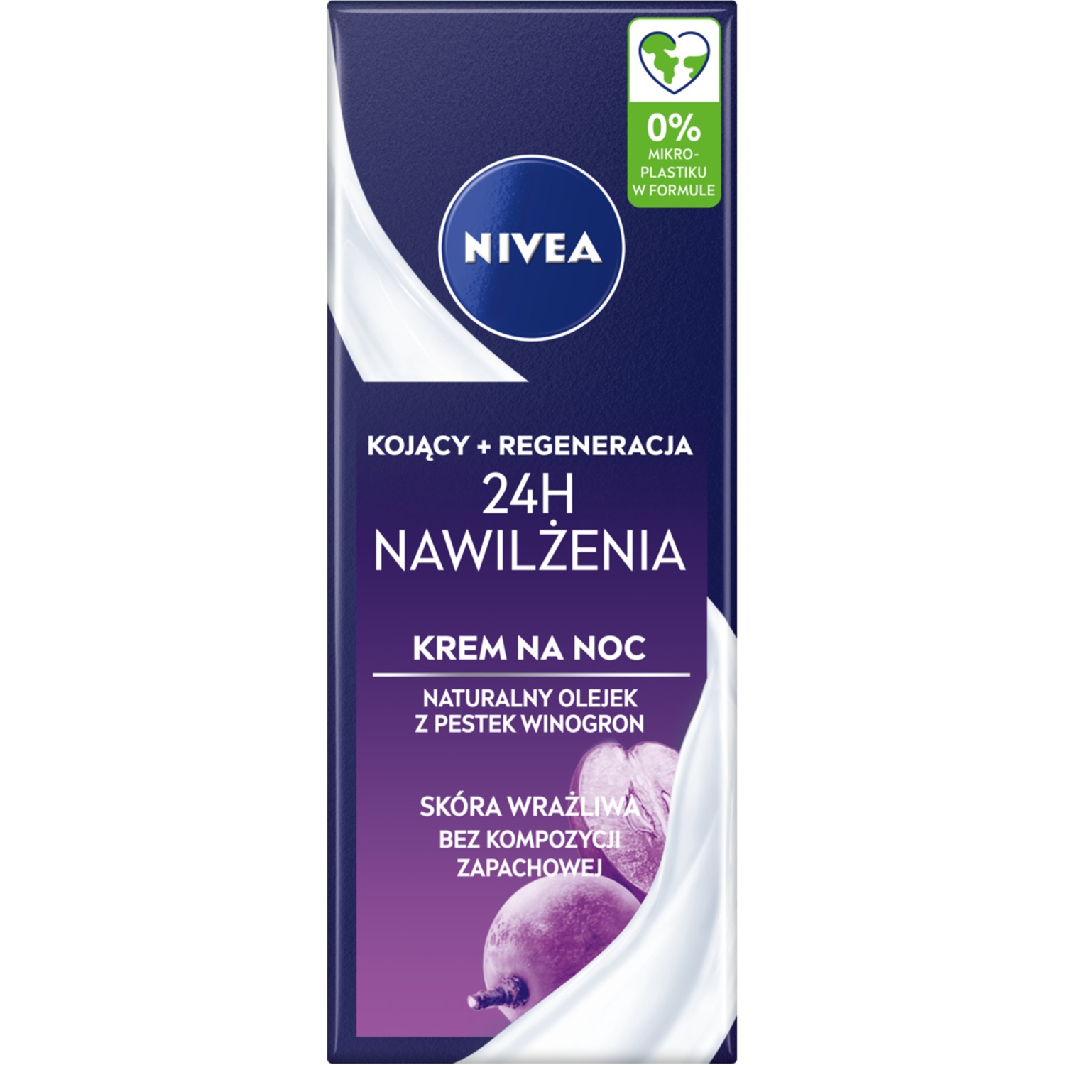 Nivea 24H Nawilżenia Kojący Regeneracja Krem na noc 50ml