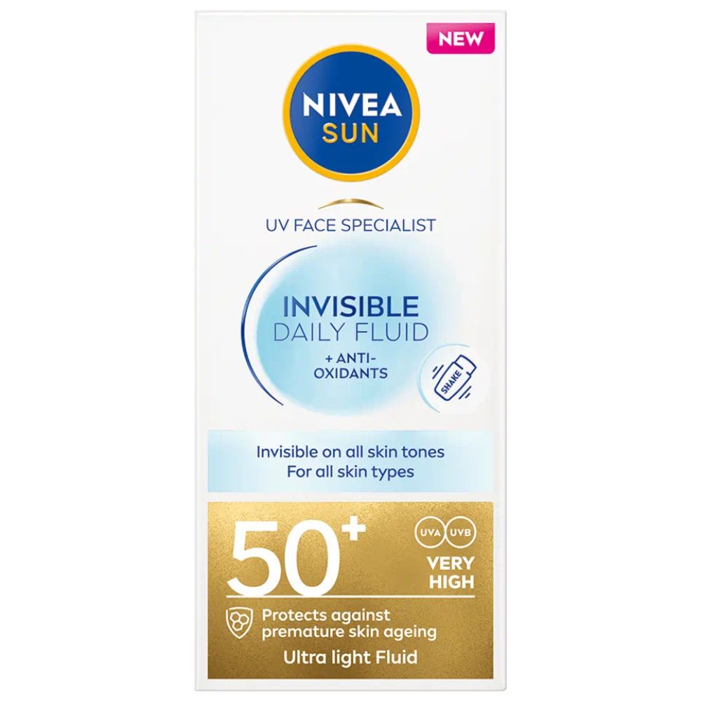 Nivea Invisible Daily Fluid do twarzy SPF50+ 40 ml Drogerie Natura