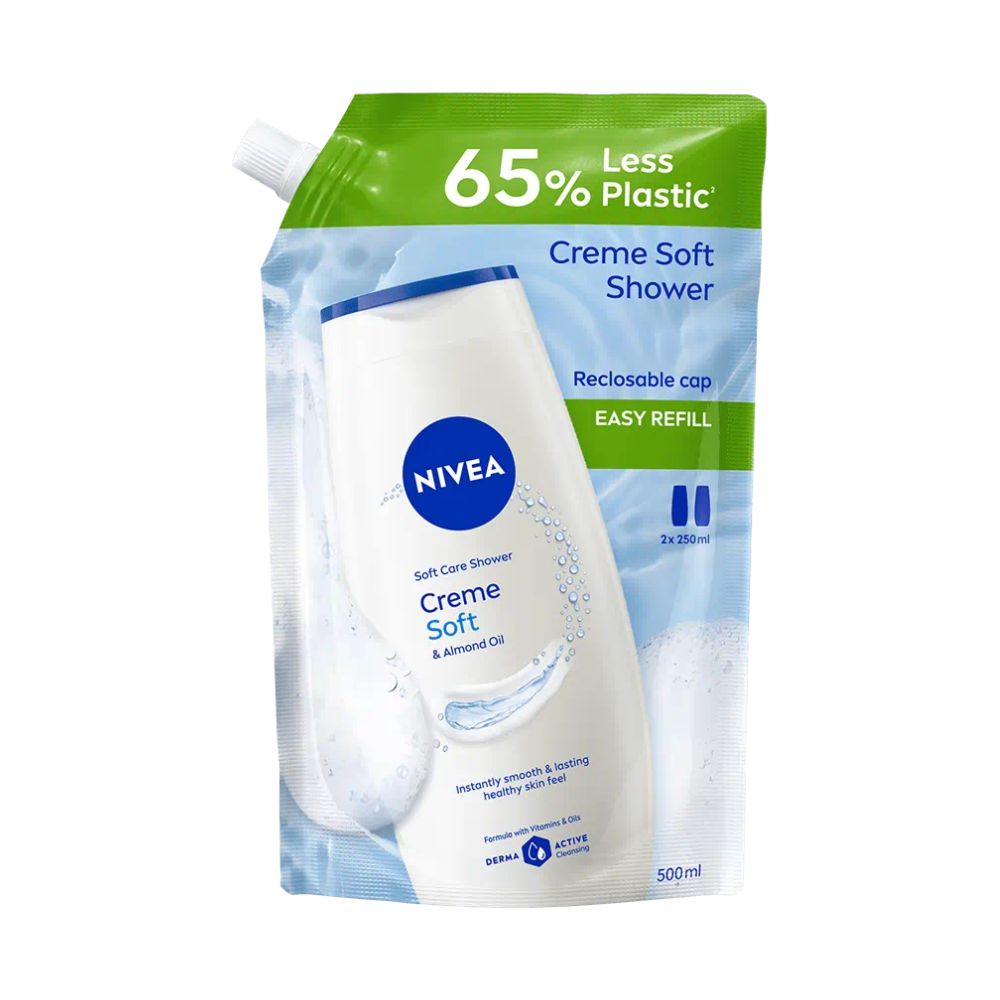 Nivea Creme Soft żel pod prysznic opakowanie uzupełniające 500 ml