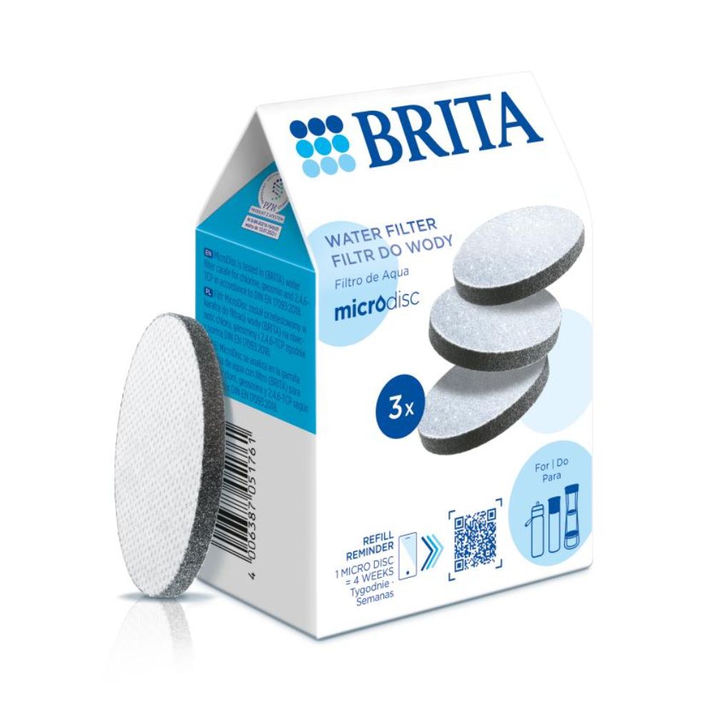 Brita wkład filtrujący MicroDisc do karafek i butelek 3 sztuki
