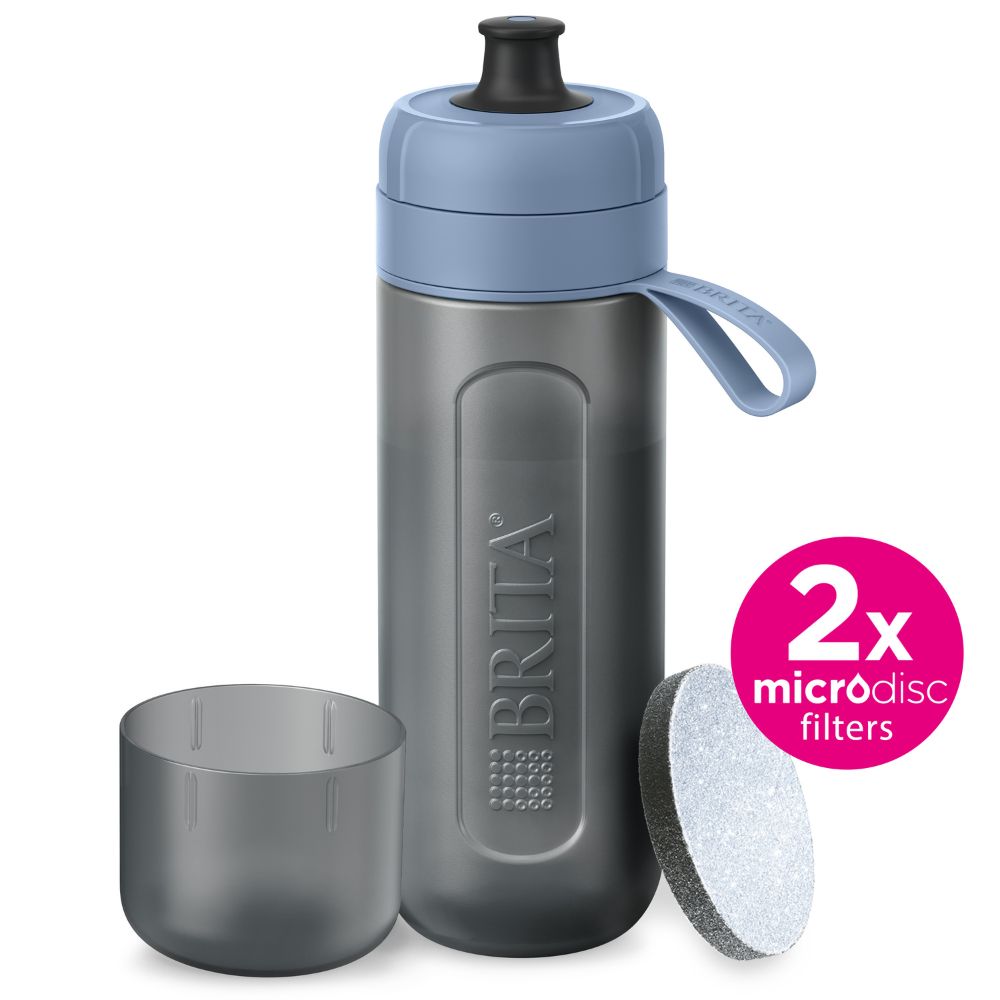 Brita butelka Active pastelowy błękit + 2 wkłady filtrujące MicroDisc 1 sztuka