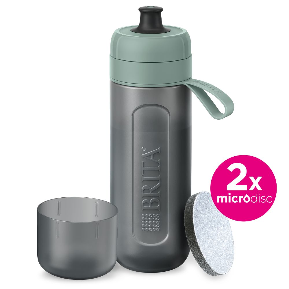Brita butelka Active pastelowa zieleń + 2 wkłady filtrujące MicroDisc 1 sztuka