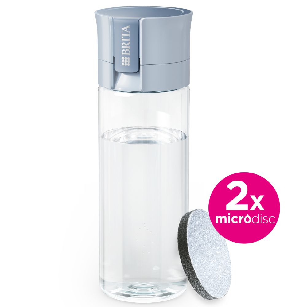 Brita butelka Vital pastelowy błękit + 2 wkłady filtrujące MicroDisc 1 sztuka