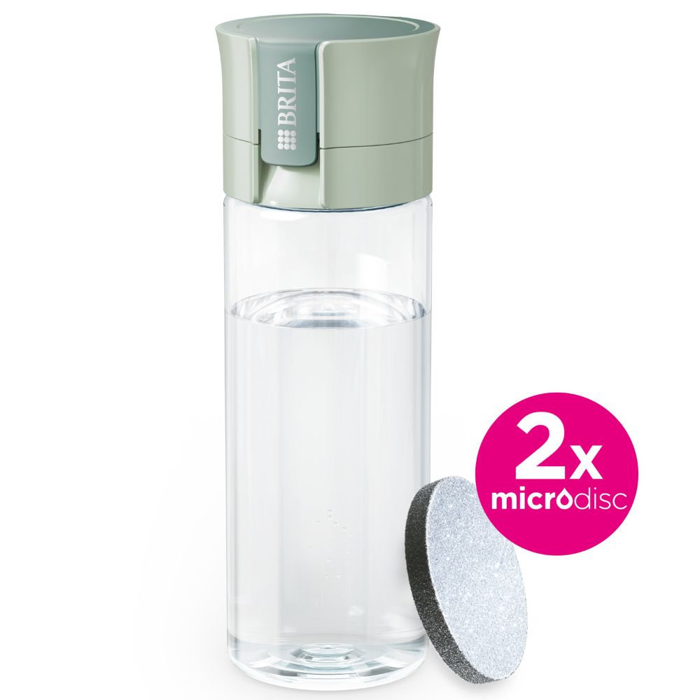 Brita butelka Vital pastelowa zieleń + 2 wkłady filtrujące MicroDisc 1 sztuka