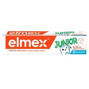 elmex Junior Pasta do zębów dla dzieci 6-12 lat przeciw próchnicy z aminofluorkiem 75 ml