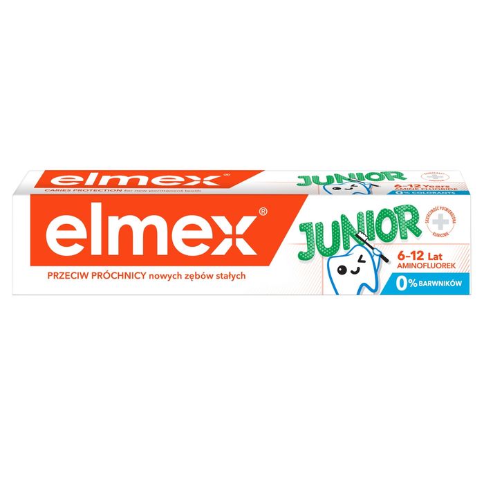 elmex Junior Pasta do zębów dla dzieci 6-12 lat przeciw próchnicy z aminofluorkiem 75 ml main product photo