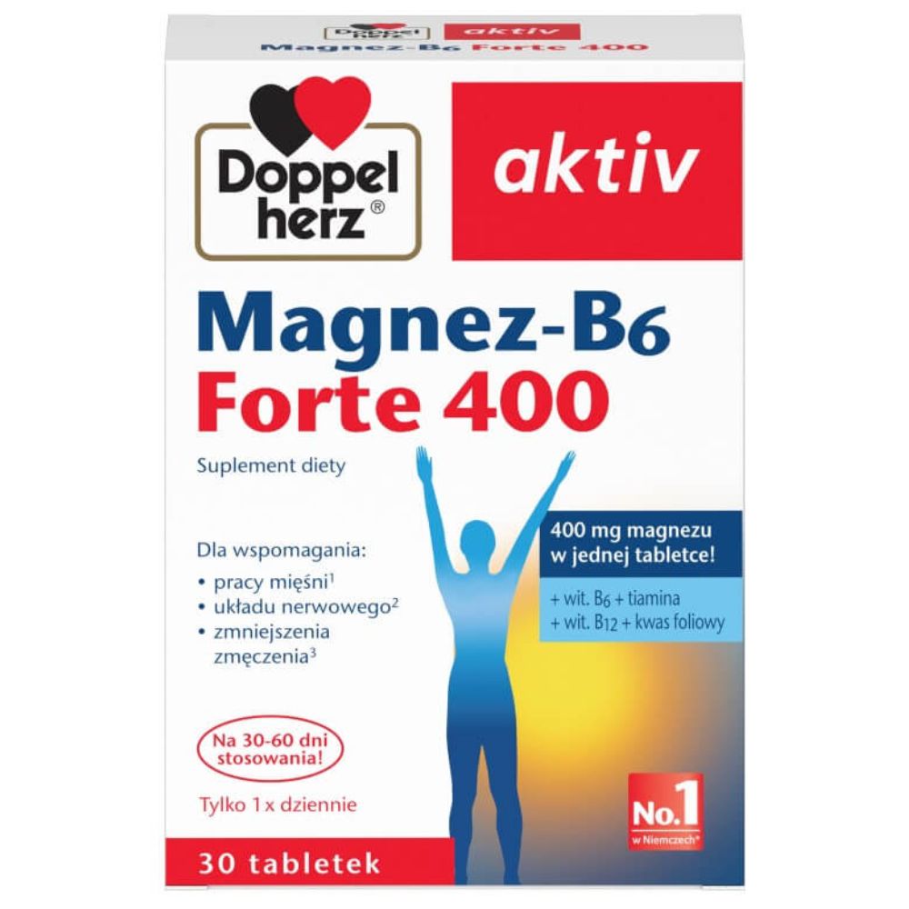 Doppelherz Aktiv Magnez-B6 Forte 400 30 tabletek