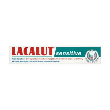 LACALUT SENSITIVE pasta do zębów wrażliwych, przeciw próchnicy 75ML