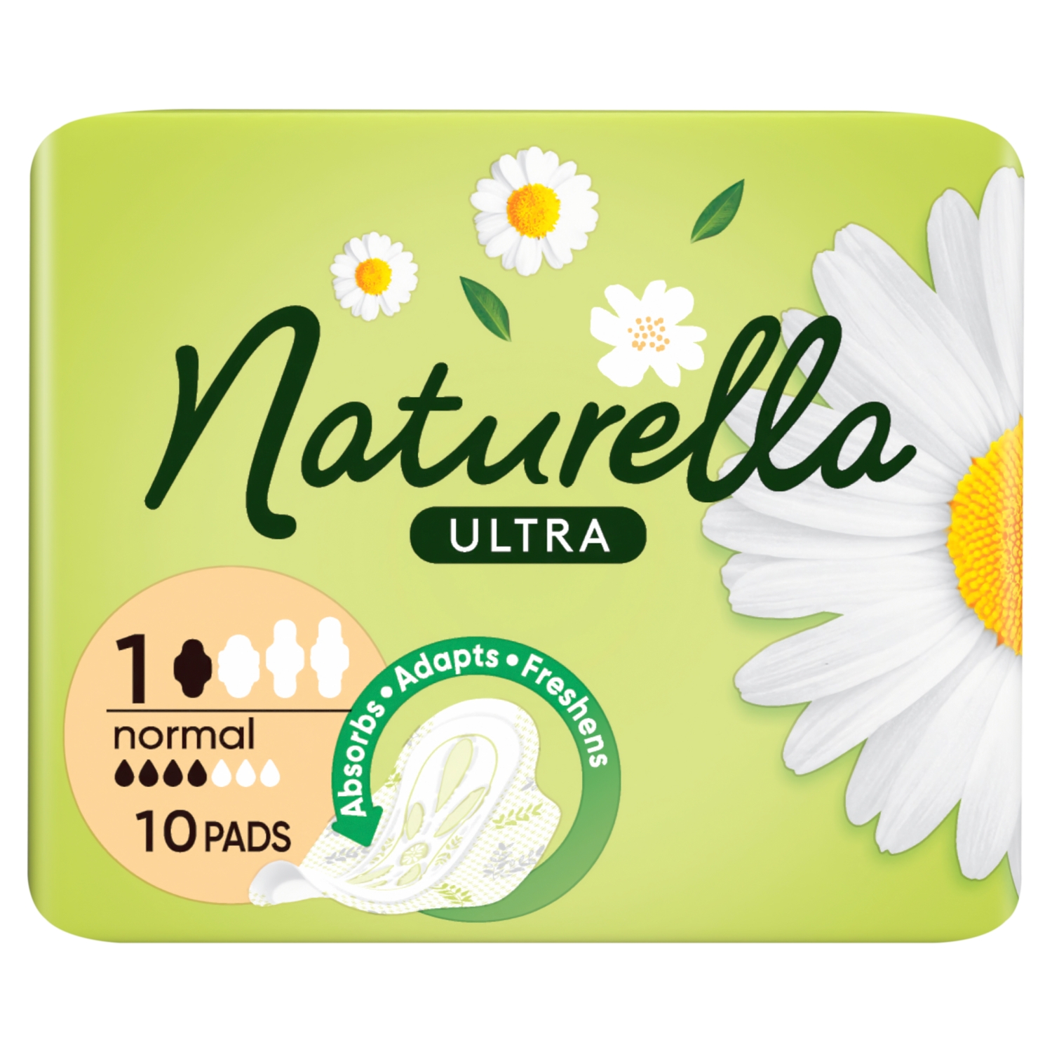Naturella Ultra Normal Size 1 Podpaski ze skrzydełkami x10