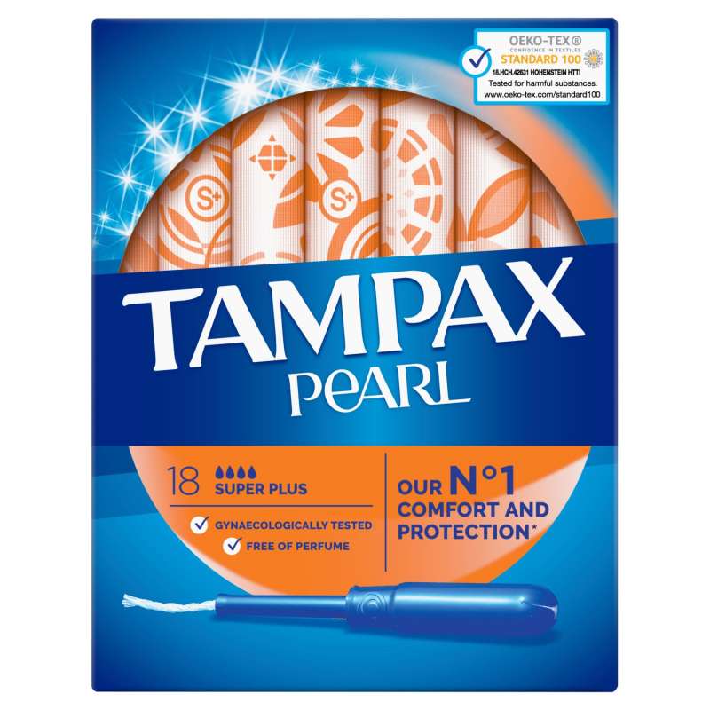 TAMPAX PEARL SUPER PLUS DUO 18SZT main product photo