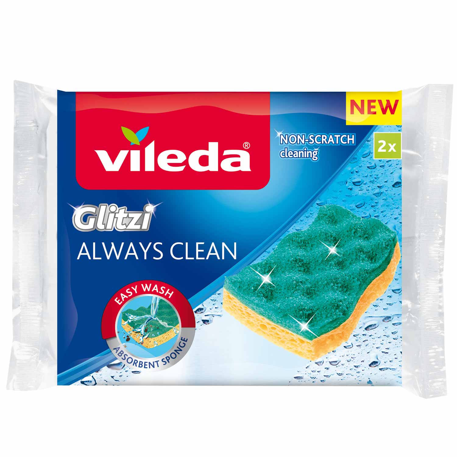 Vileda zmywak wiskozowy Glitzi Always Clean 2 szt.