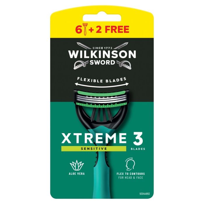 Wilkinson Sword maszynka do golenia z 3 ostrzami Xtreme 3 Sensitive 8 sztuk main product photo