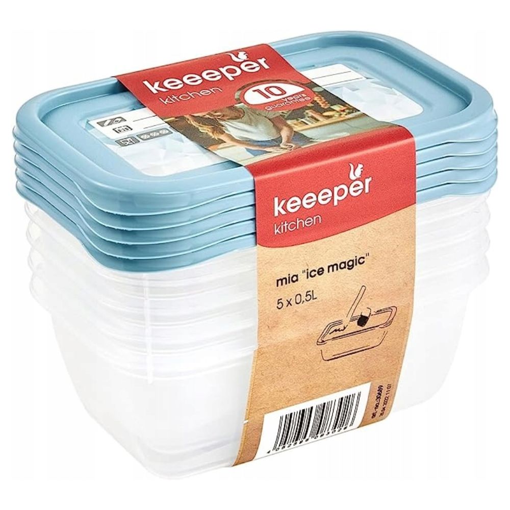 Keeeper Magic Ice zestaw 5 pojemników 0,5 l