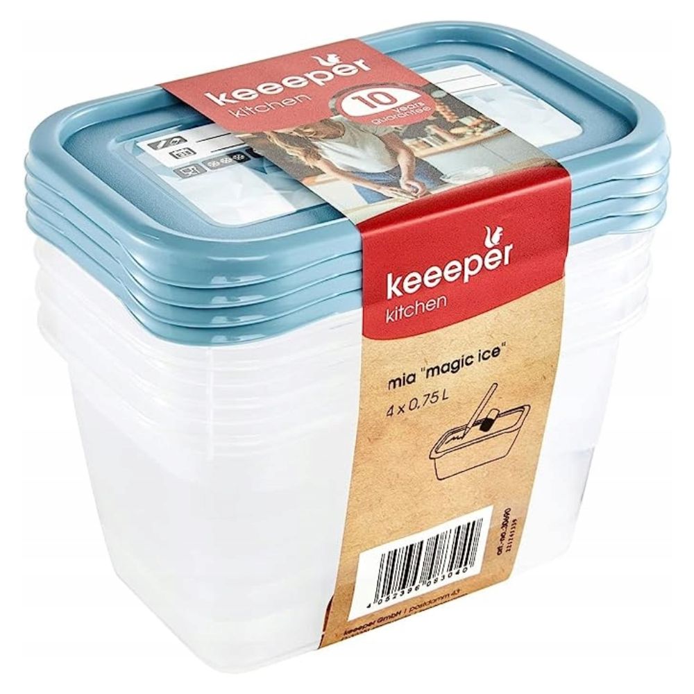 Keeeper Magic Ice zestaw 4 pojemników 0,75 l