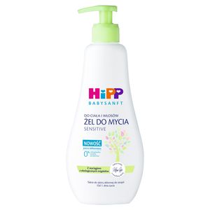 HiPP Babysanft Sensitive Żel do mycia ciała i włosów 400 ml