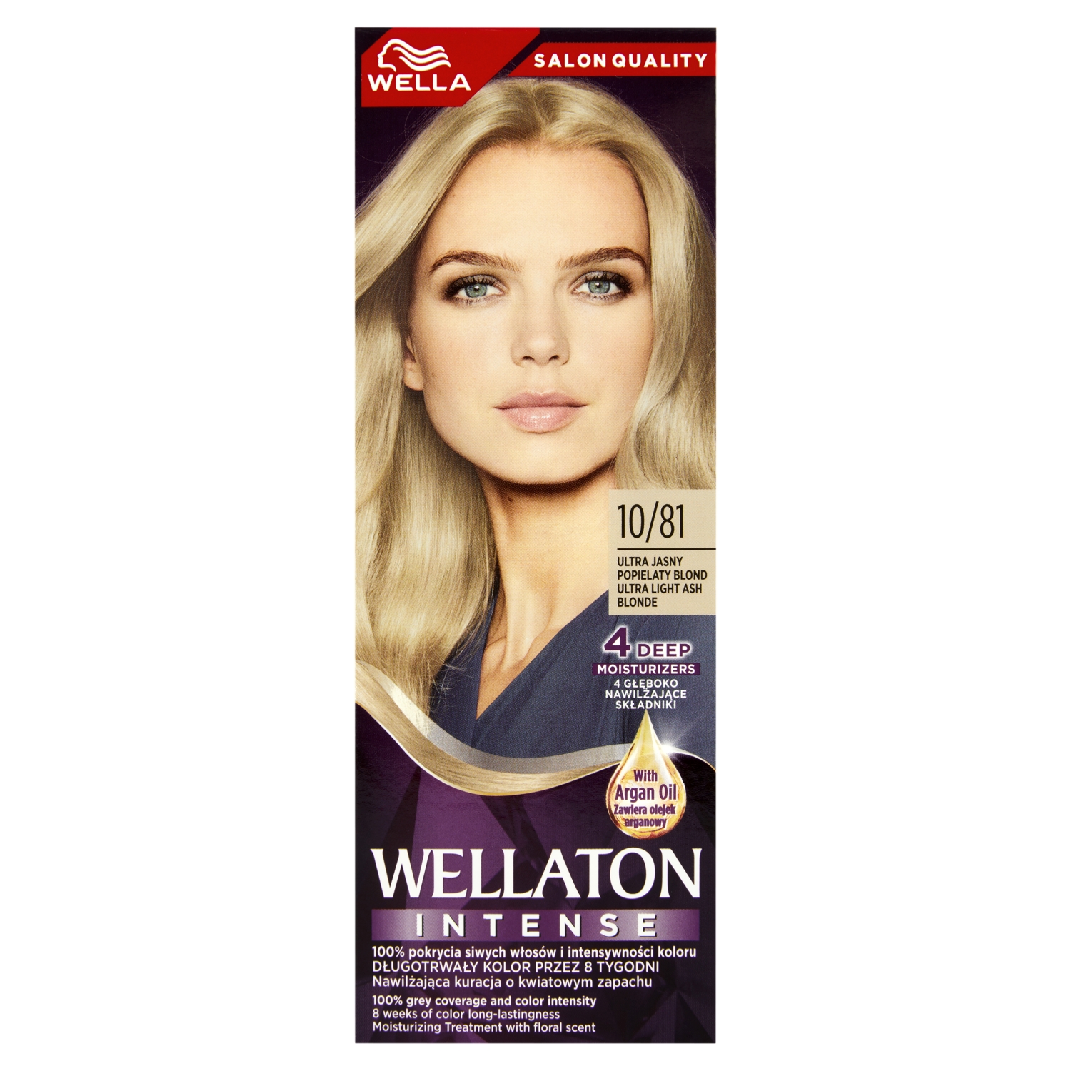 Wellaton Intense Farba do włosów 10/81 Ultra Jasny Popielaty Blond 