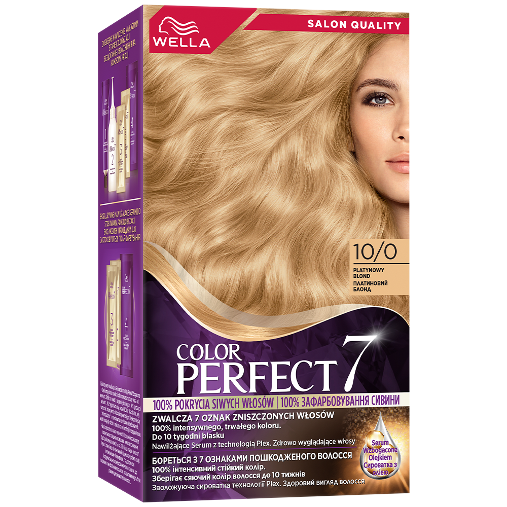 Wella Color Perfect 7, farba do włosów, 10/0 Platynowy Blond, 50ml
