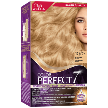 Wella Color Perfect 7, farba do włosów, 10/0 Platynowy Blond, 50ml