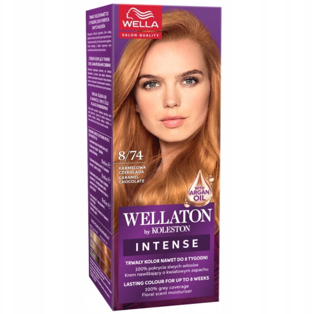 Wella Wellaton By Koleston Karmelowa Czekolada 8/74 farba do włosów 1 sztuka