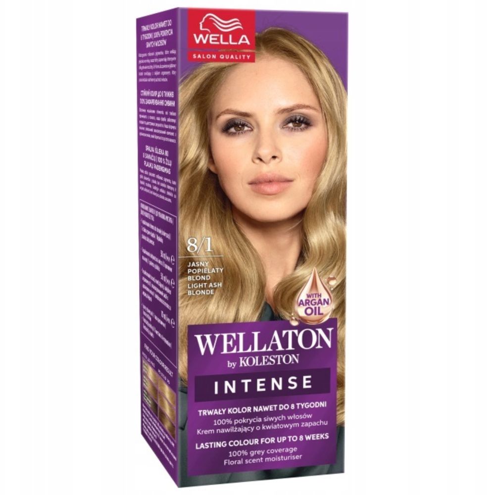 Wella Wellaston By Koleston Jasny Popielaty Blond 8/1 farba do włosów 1 sztuka