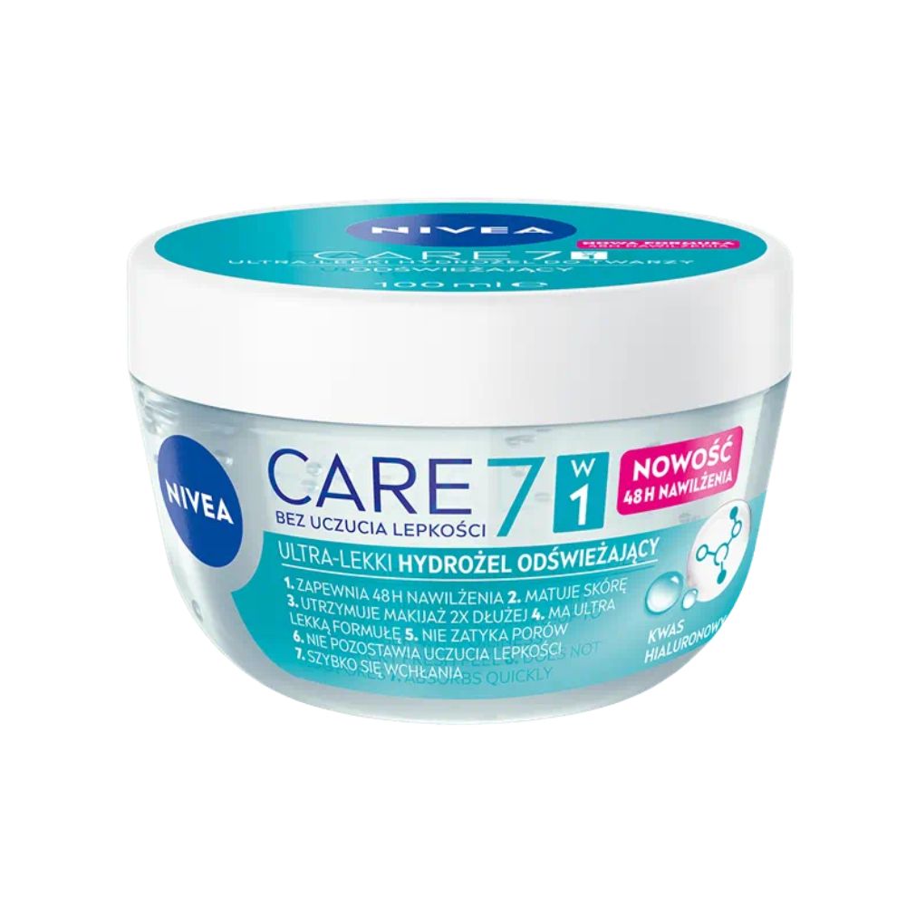 Nivea Care 7w1 ultra-lekki hydrożel odświeżający do twarzy 100 ml